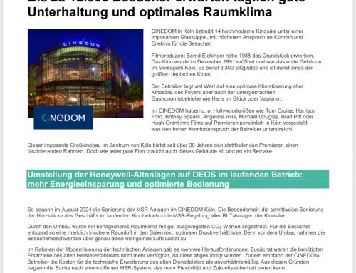 Optimales Raumklima im CINEDOM Köln dank moderner Klimatechnik